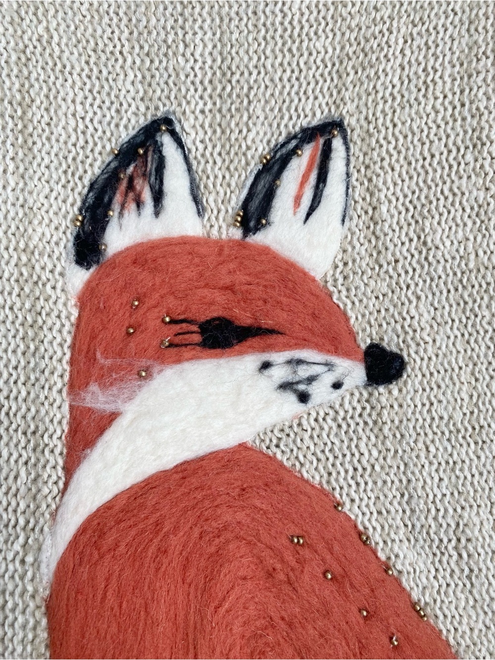 Anthropologie Fox Cardigan Sweater (Size M/L) - Picture 8 of 10